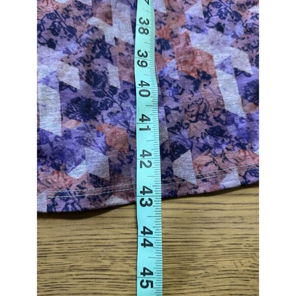 LuLaRoe Woman's Maxi Skirt Size 3XL Geometric Stretch Lightweight Modern Flowing - Picture 4 of 9